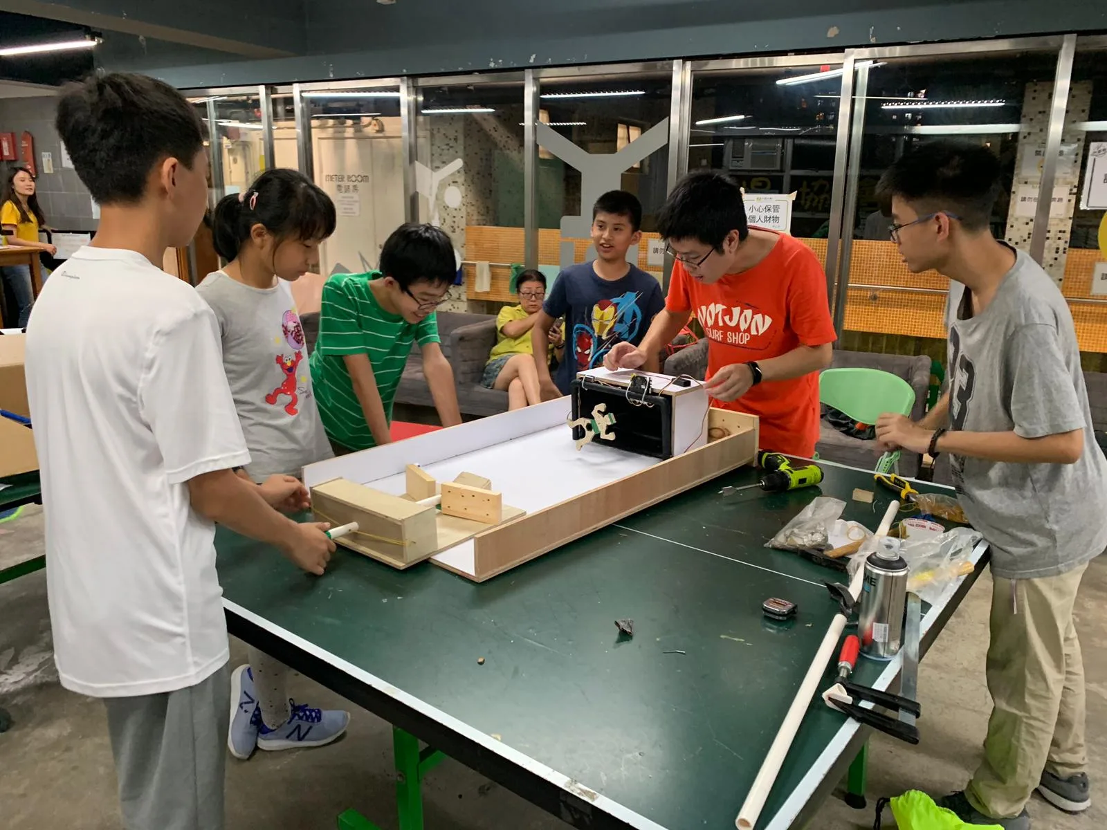 Soccer Scoring Machine Workshop, cooperated with HKPA
