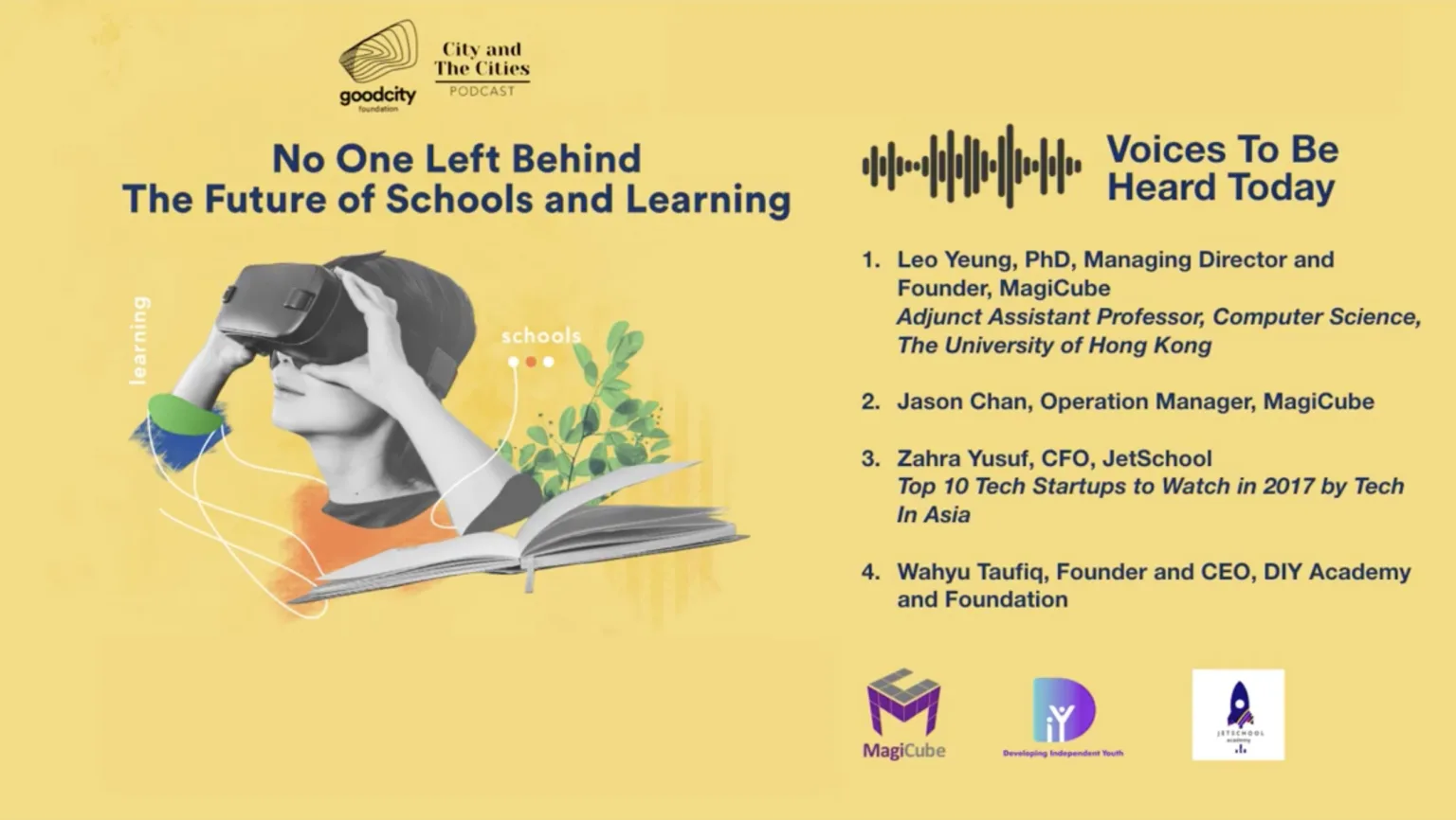Virtual Webinar cooperated with Good City Foundation - No One Left Behind, The Future of Schools and Learning