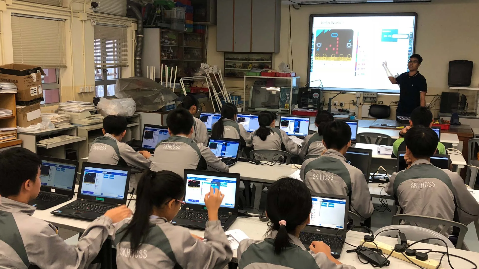 Student Collaborative Training in STEM at SKH Holy Carpenter Secondary School