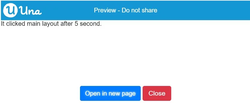 Control click - Output (after clicking)