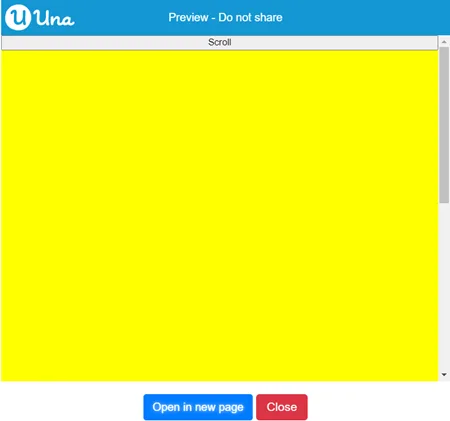 Screen item scroll into view - Output 1