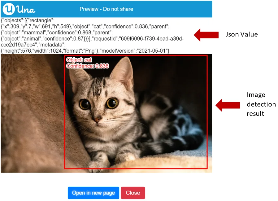 將 AI 結果獲取為 JsonValue - 輸出