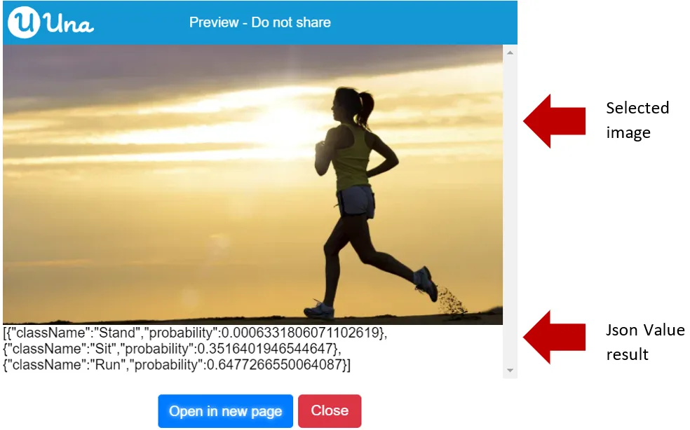Prediction Result get results as JsonValue - Output