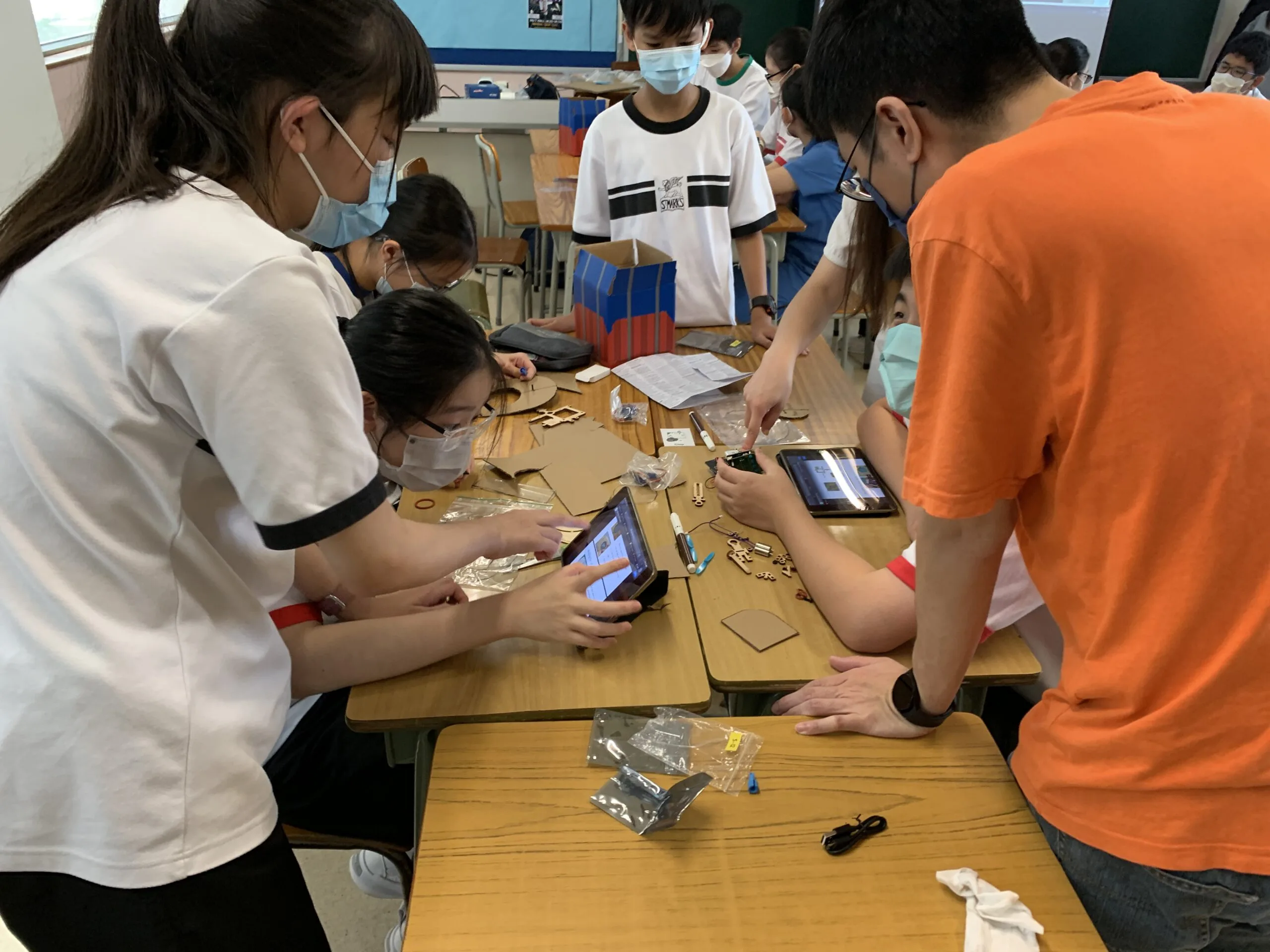 Hovercraft with students