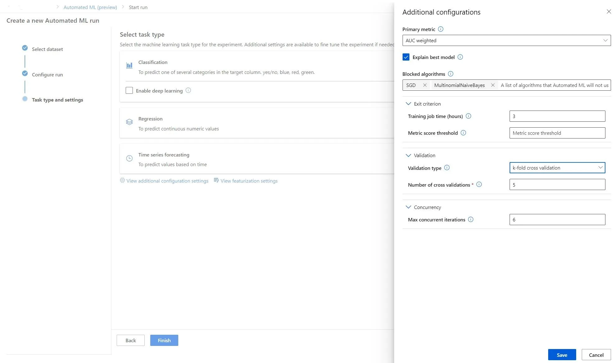 Azure Auto ML