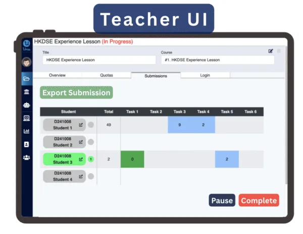 UnaGPT Teacher UI