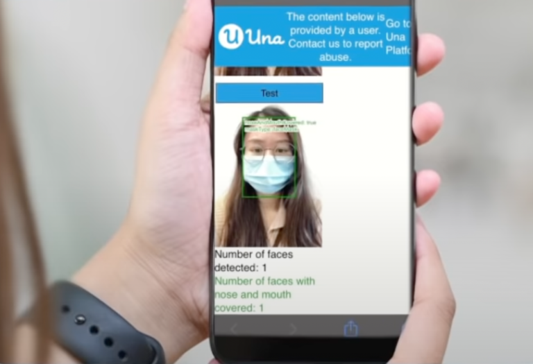 face recognition on Una Web App